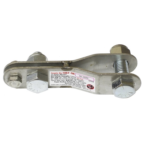 Super Anchor Safety 304sst Coupler Links 1065-AS Spring or 1065-AC Coil Energy Absorber to 1090 Loop Tops or 4-Way Top 1087-SB - main